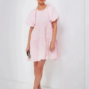 New Hyacinth House Pink Diamond Textured Isabella Mini Dress Size XXL